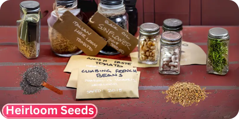 Presentation of different preserved seeds