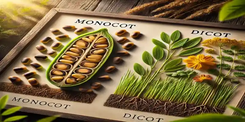 Monocot and dicot comparison