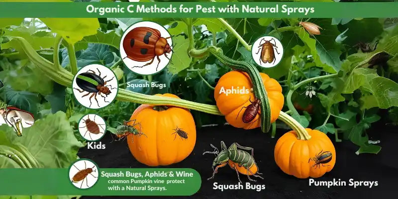 Visual presentation of pest control methods for pumkins