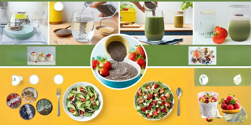 how to use chia seeds in daily meals like drinks, salads, and desserts