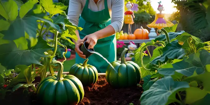 Water and care for successful pumpkin growth